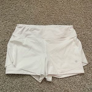 Athleta run short with built in spandex